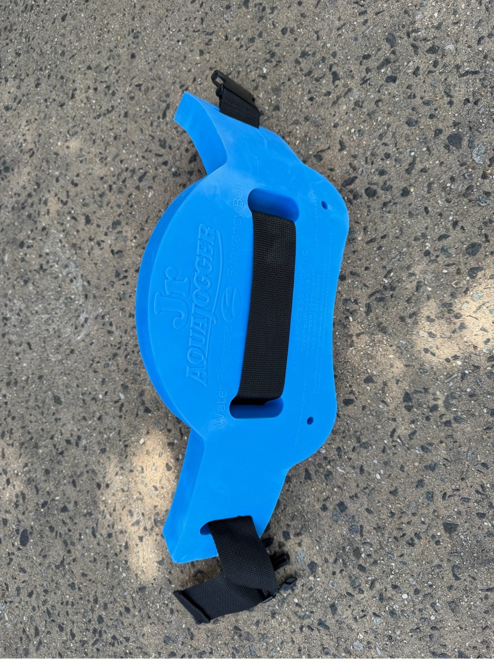 Blue Swim Belt with Adjustable Black Straps